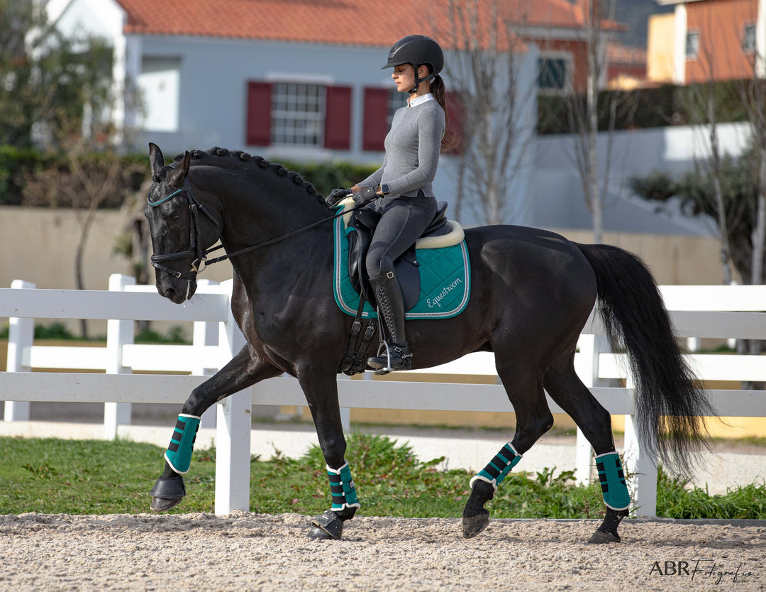 Teal Saddle Pad Set