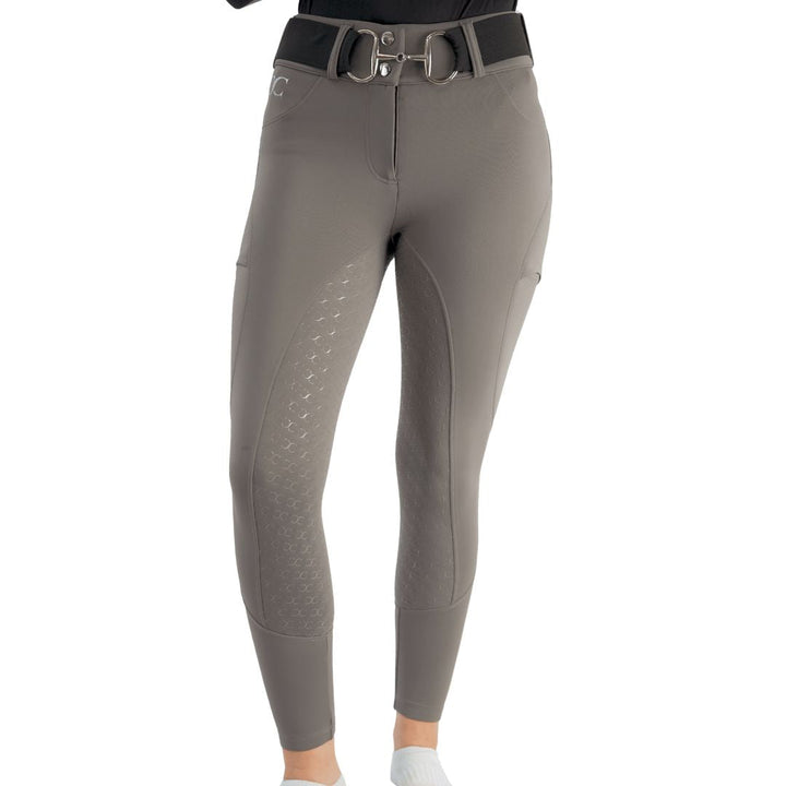 CorrectConnect Dove Grey Mid-Weight Winter Full Seat Breeches