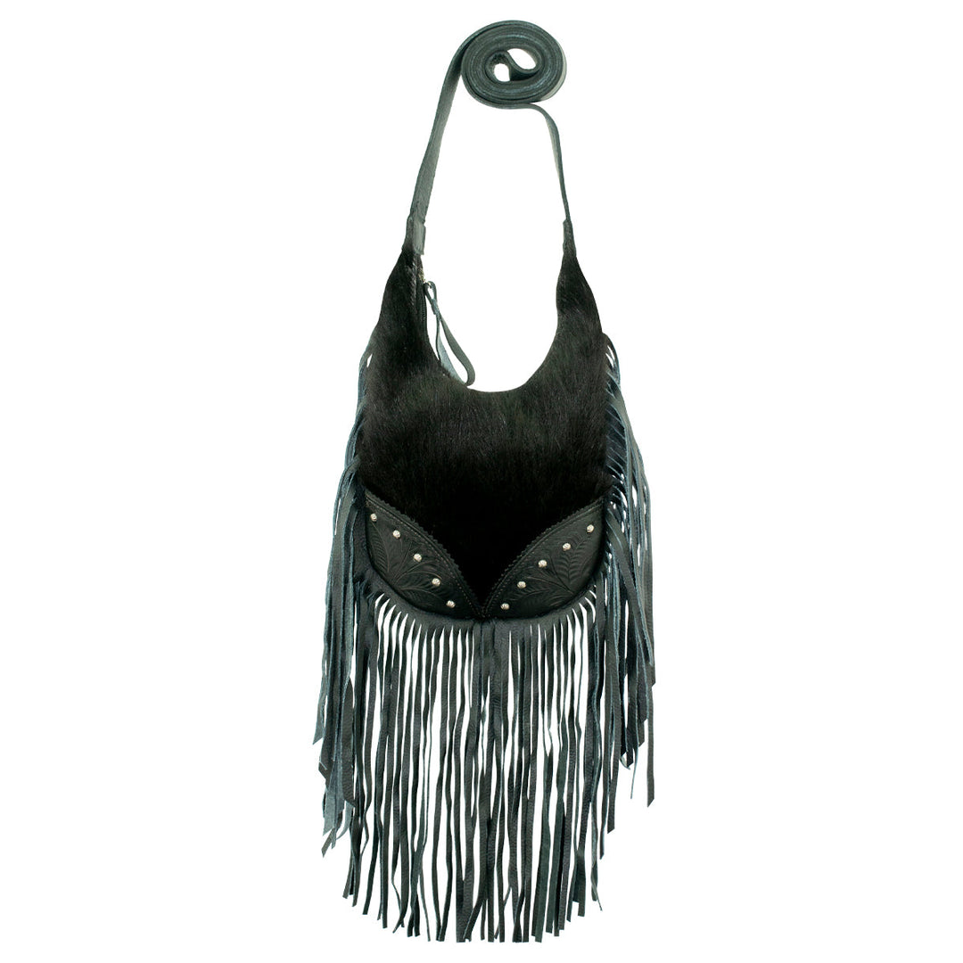 Fringed Cowgirl Leather Hobo Crossbody
