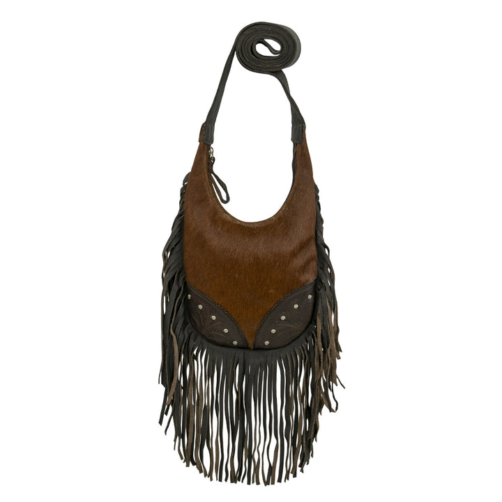 Fringed Cowgirl Leather Hobo Crossbody
