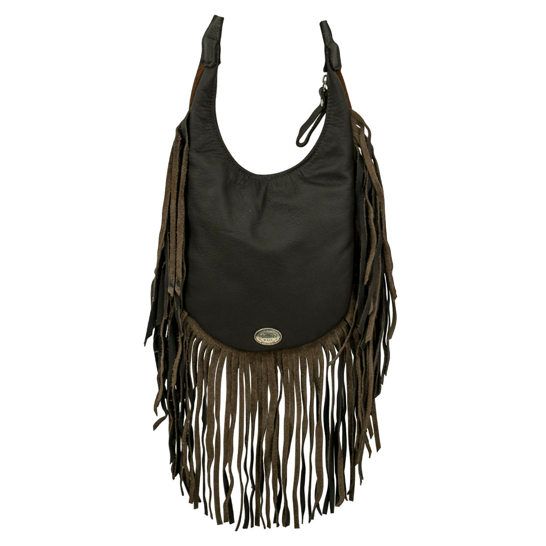 Fringed Cowgirl Leather Hobo Crossbody