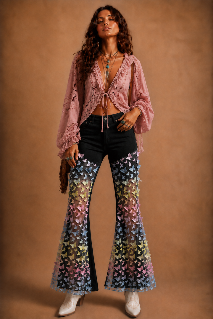 Mariposa Muse Flare Jeans GJG DENIM