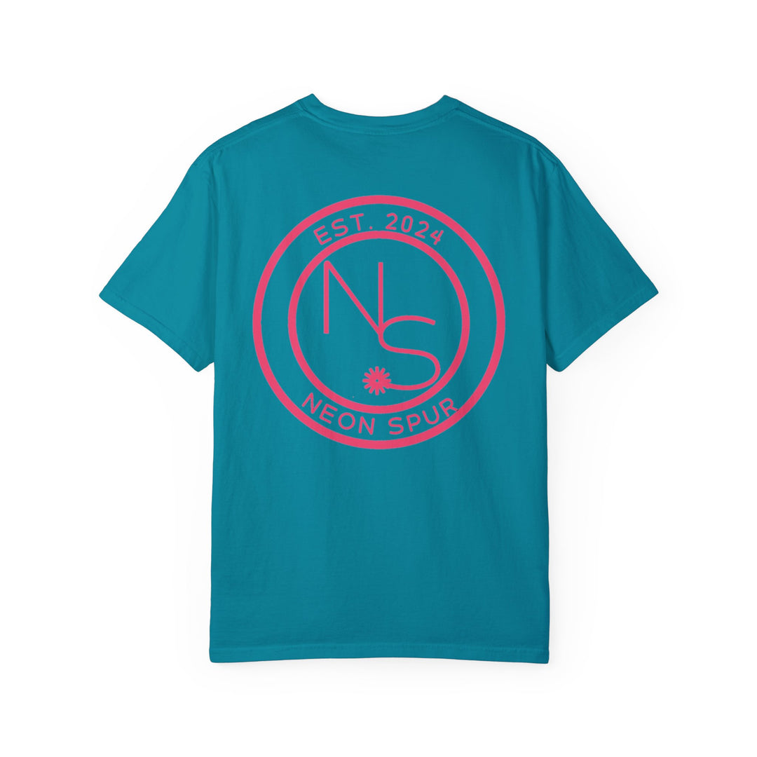 Neon Spur Logo Garment-Dyed T-shirt