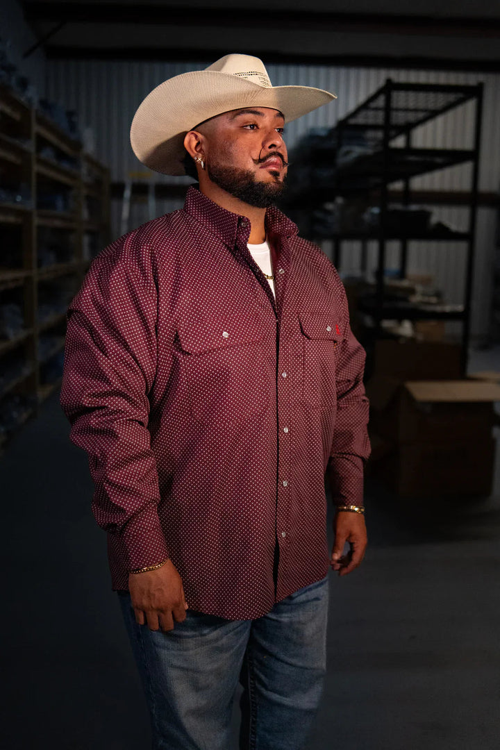 FR Pearl Snap Work Shirt - Rustline Static FR