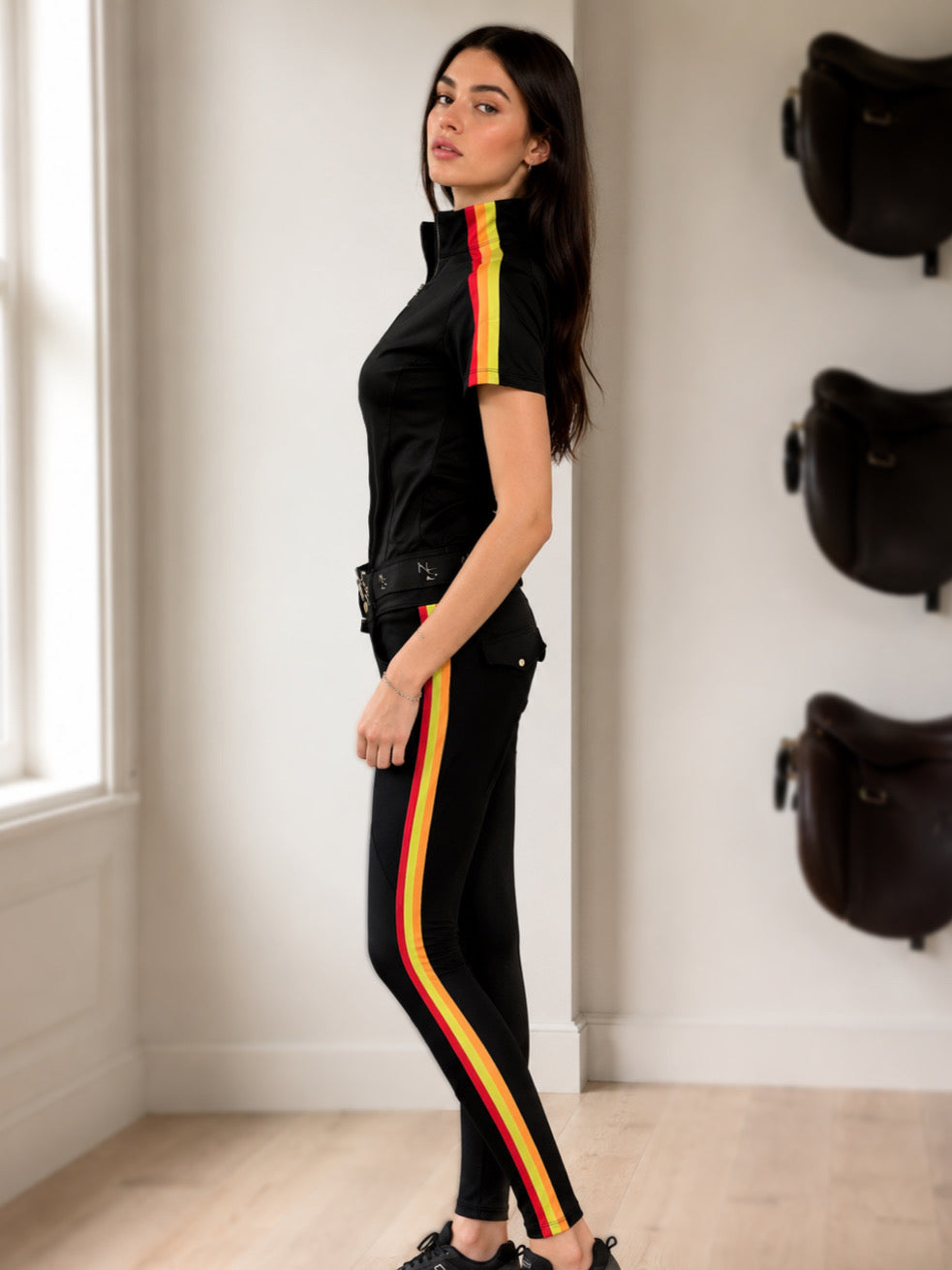 Neon Spur Fast Track Silicone Knee Patch Breeches Neon Spur