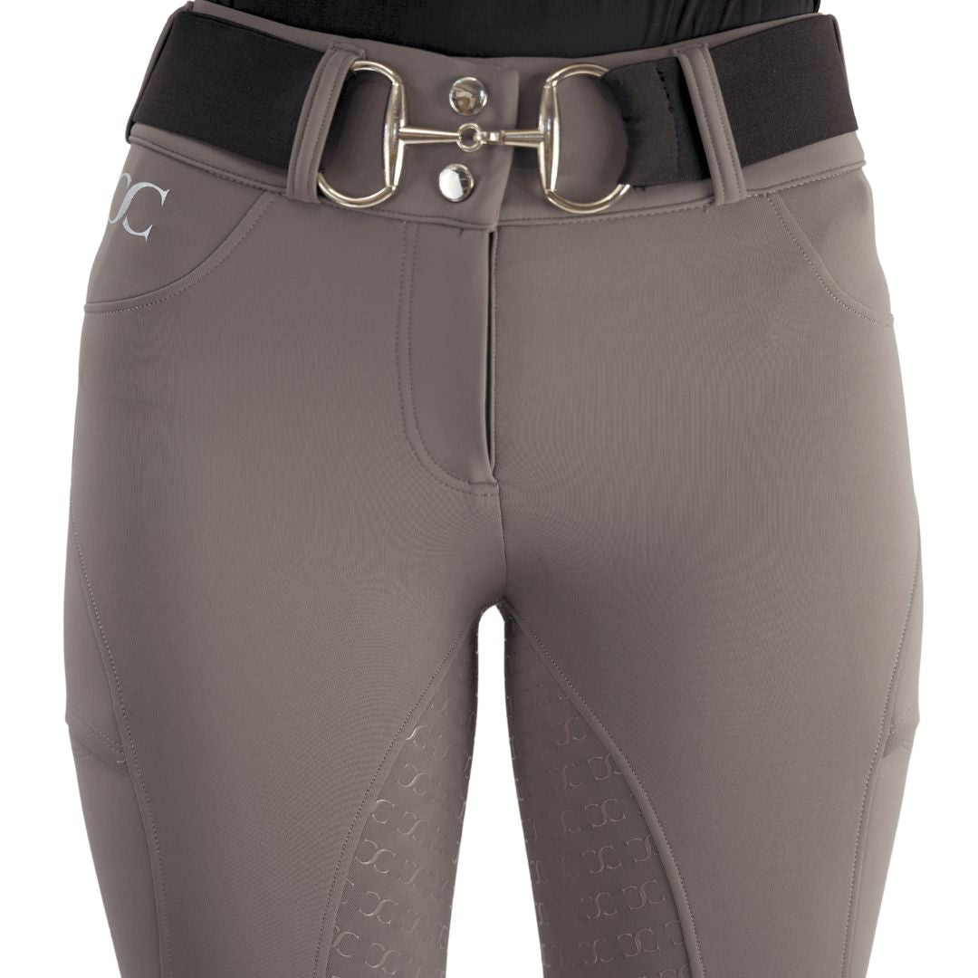 CorrectConnect Dove Grey Mid-Weight Winter Full Seat Breeches