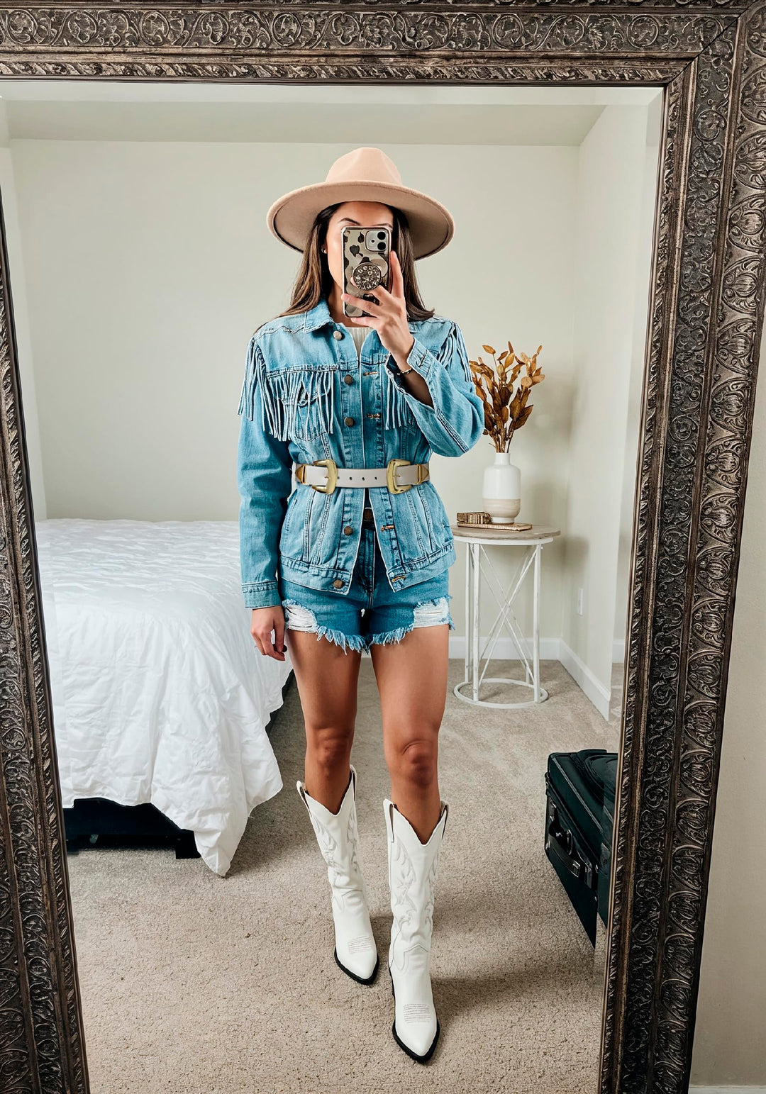 Double Buckle Western Waist Belt