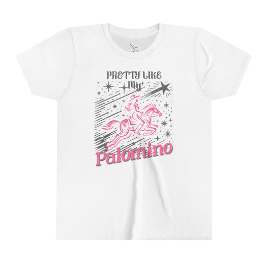 Pretty Like My Palomino Girls Short Sleeve Tee