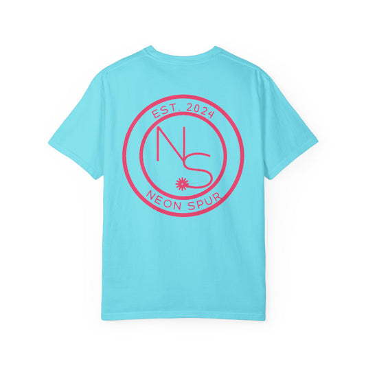 Neon Spur Logo Garment-Dyed T-shirt