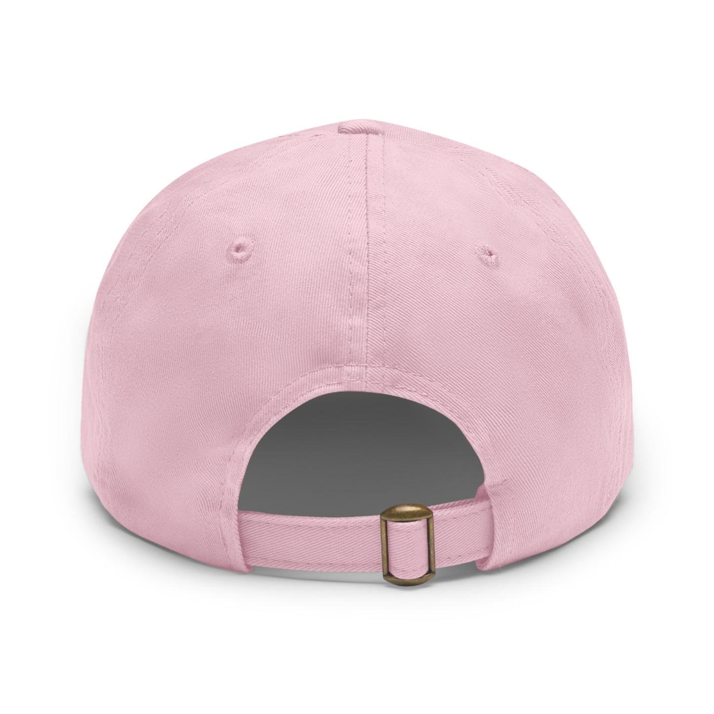 Neon Spur Emblem Dad Hat with Round Vegan Leather Patch