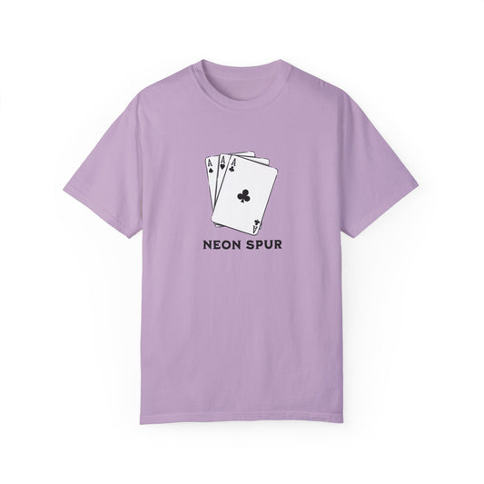 Neon Spur Ace Cards Short Sleeve T-shirt