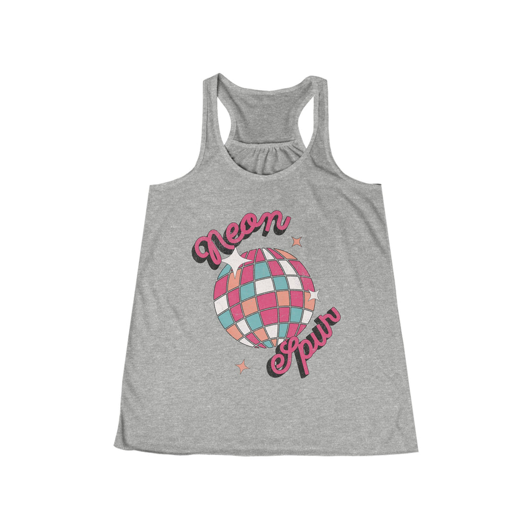 Disco Neon Spur Flowy Racerback Tank