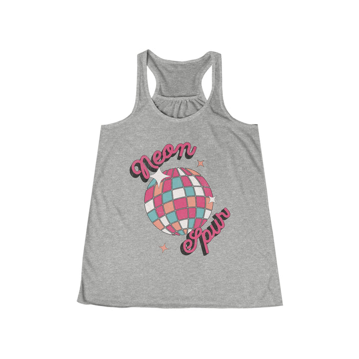 Disco Neon Spur Flowy Racerback Tank
