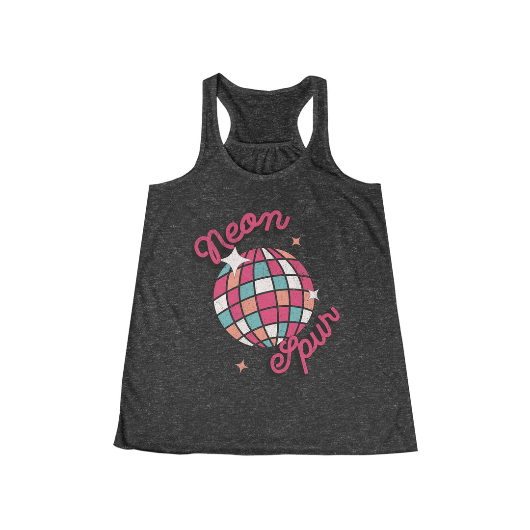 Disco Neon Spur Flowy Racerback Tank