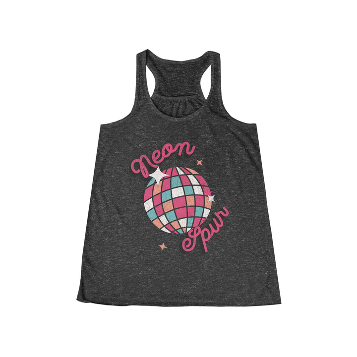 Disco Neon Spur Flowy Racerback Tank