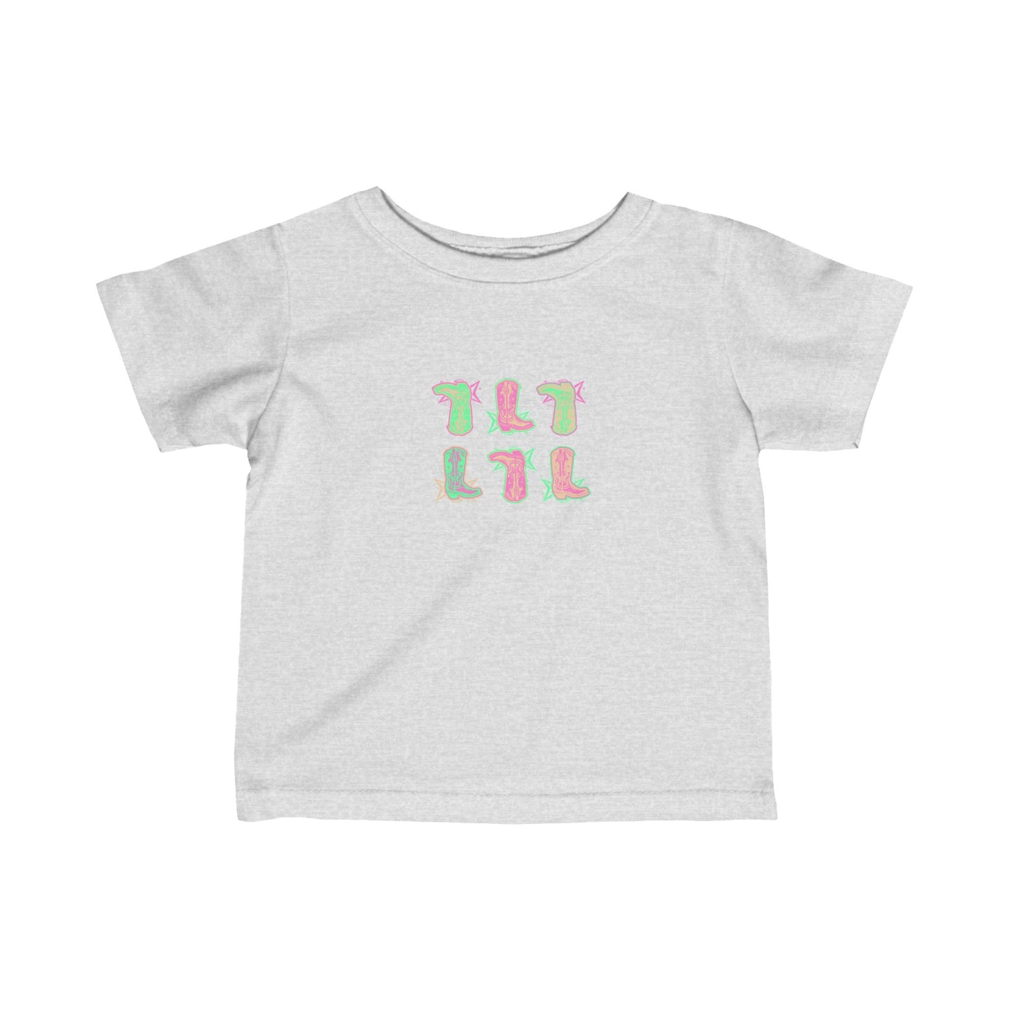 Pastel Boot Scootin Infant Fine Jersey Tee