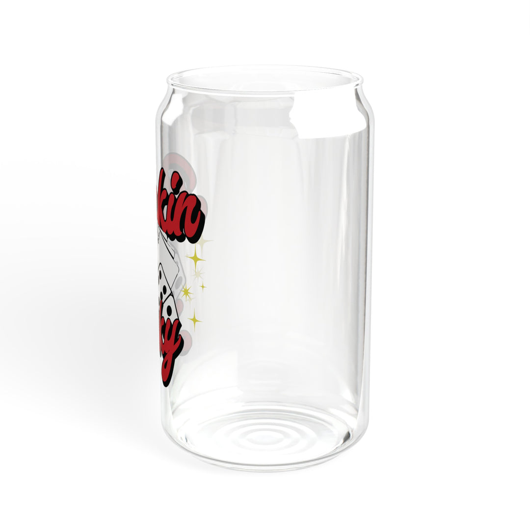 Buckin Lucky Sipper Glass, 16oz