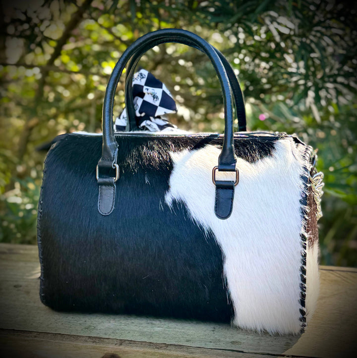 Premium Western Upcycled LV Cowhide Leather Speedy Bag