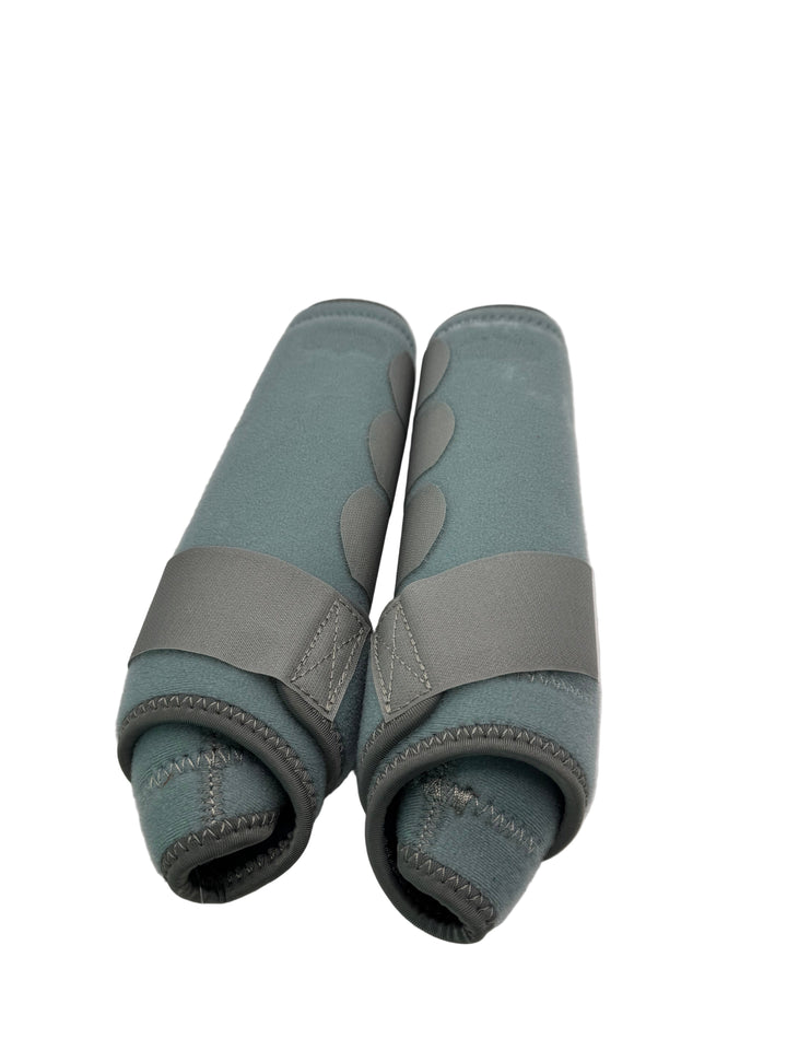 Smoke Show Gray Splint Boots Neon Spur