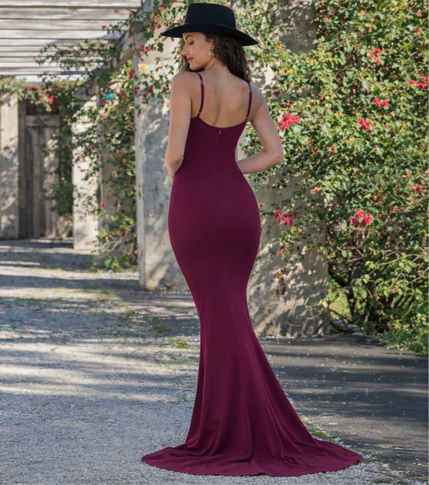 Naomi Corset Dress - Mulberry