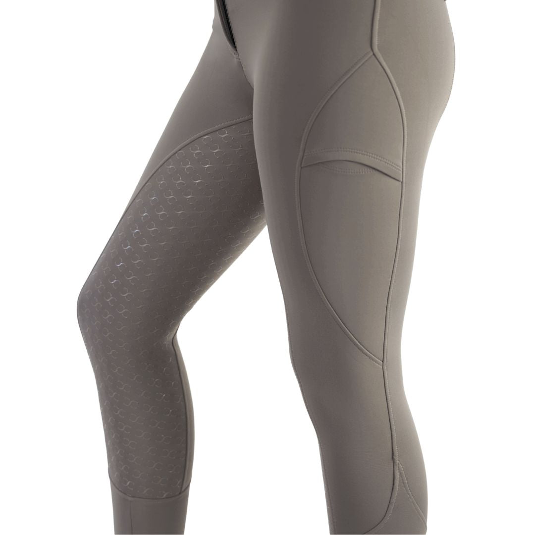 CorrectConnect Dove Grey Mid-Weight Winter Full Seat Breeches