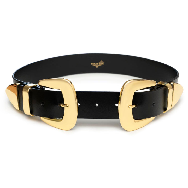 Double Buckle Western Waist Belt