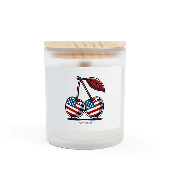 American Cherry Bomb Candle - 11oz Frosted Glass