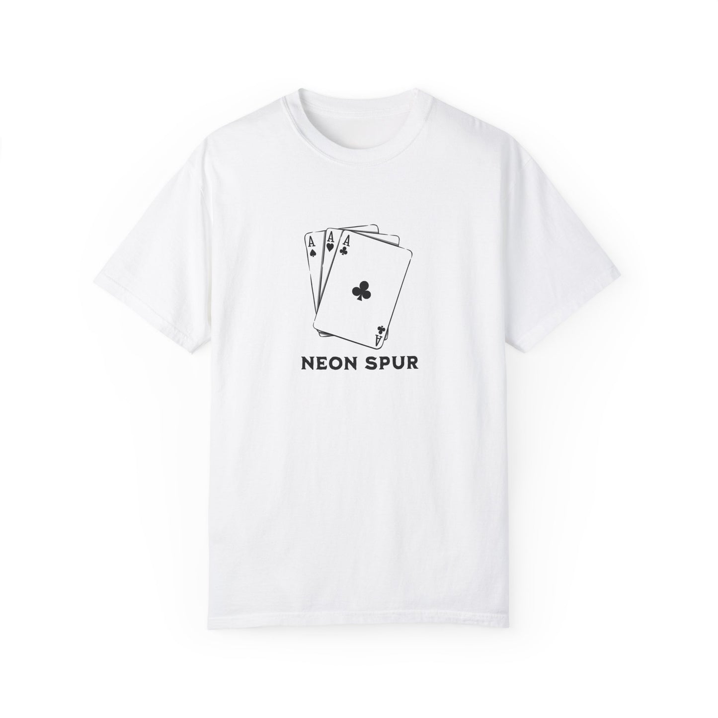 Neon Spur Ace Cards Short Sleeve T-shirt