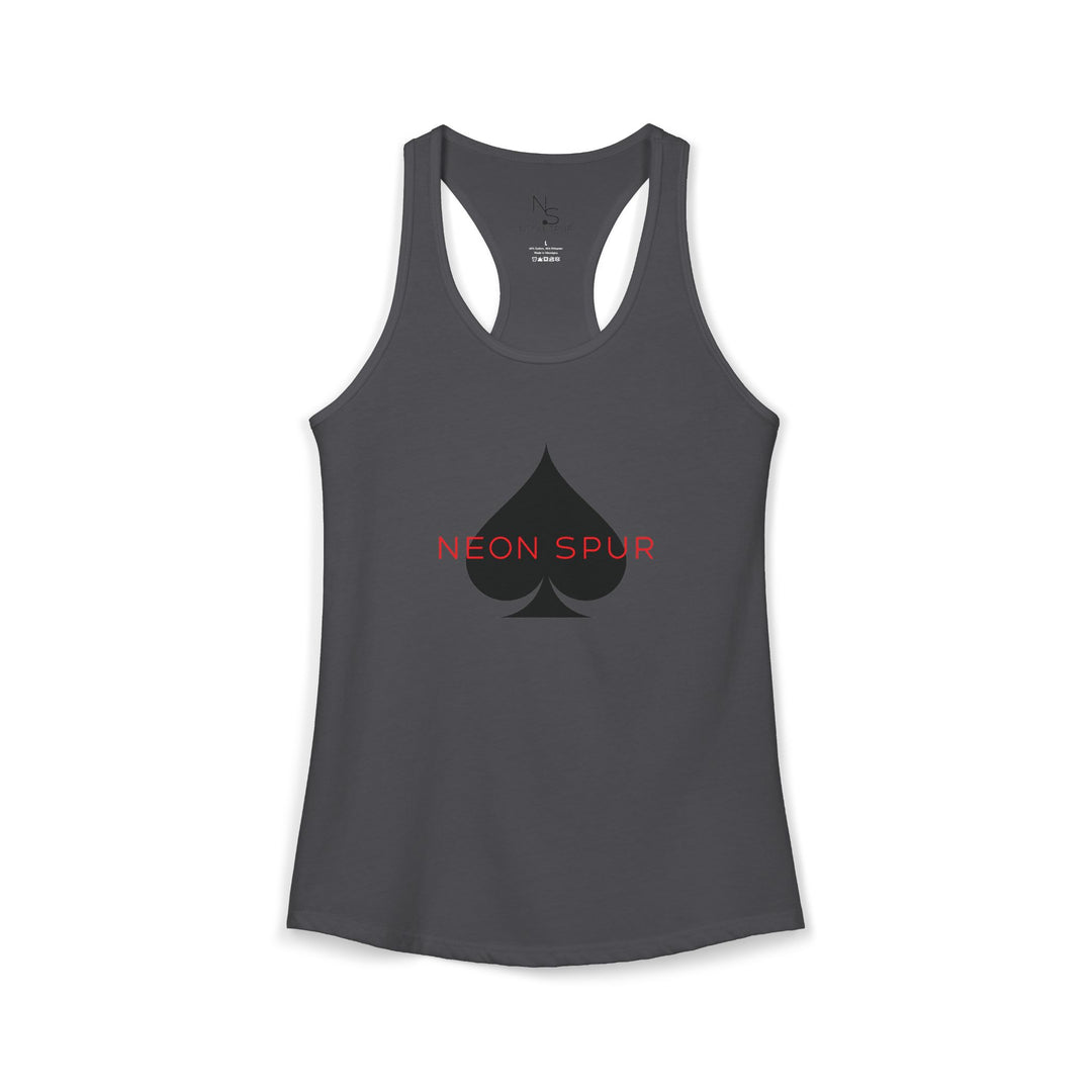 Neon Spur Logo Spade Racerback Tank Top