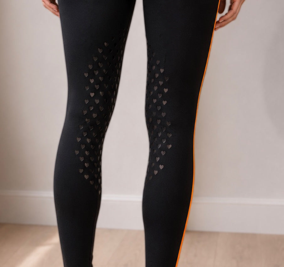 Neon Spur Fast Track Silicone Knee Patch Breeches Neon Spur