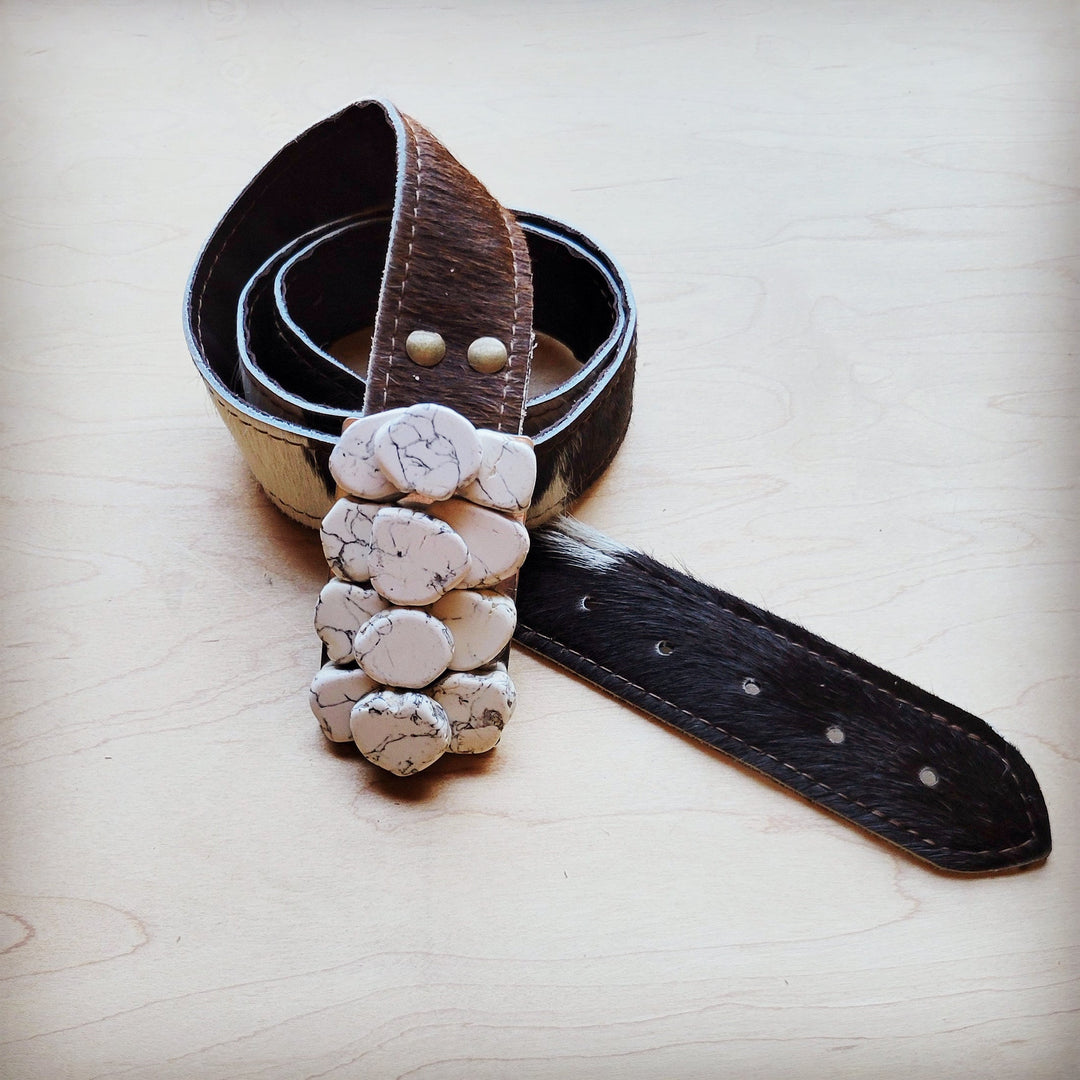 White Turquoise Slab Belt Buckle-Large The Jewelry Junkie