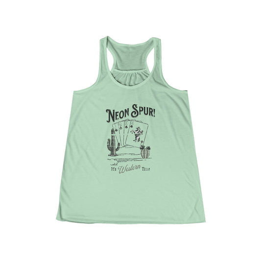 Its Western Time Flowy Racerback Tank