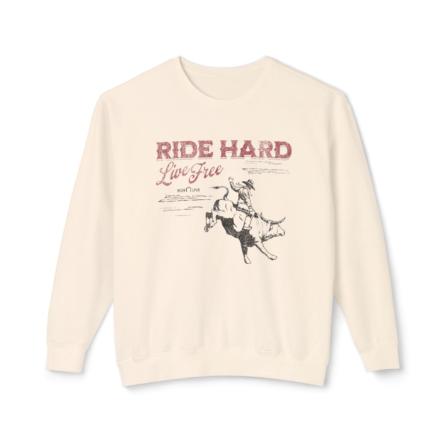 Ride Hard Live Free Crewneck Sweatshirt