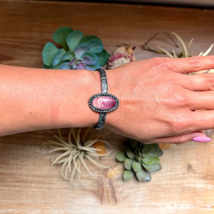 MJ Purple Spiny Shell Sterling Silver Cuff The Bijoux FAB Jewelry