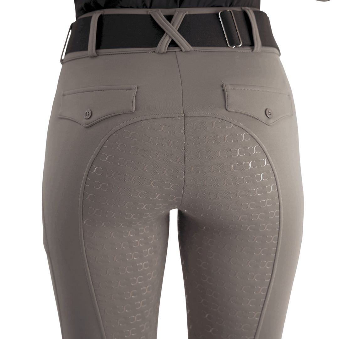 CorrectConnect Dove Grey Mid-Weight Winter Full Seat Breeches