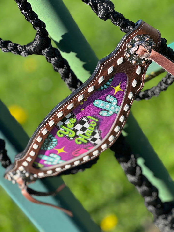 Neon Yeehaw Braided Bronc Halter