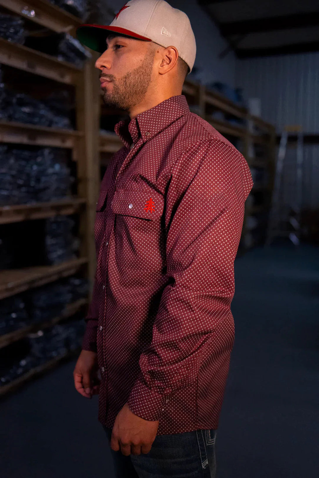 FR Pearl Snap Work Shirt - Rustline Static FR