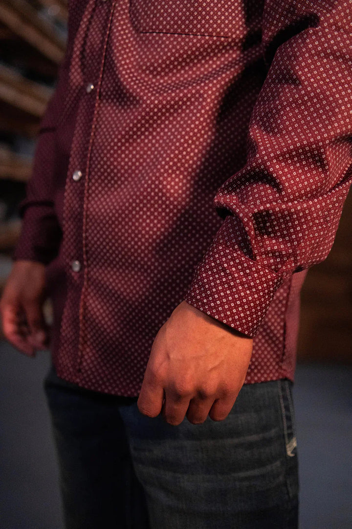 FR Pearl Snap Work Shirt - Rustline Static FR