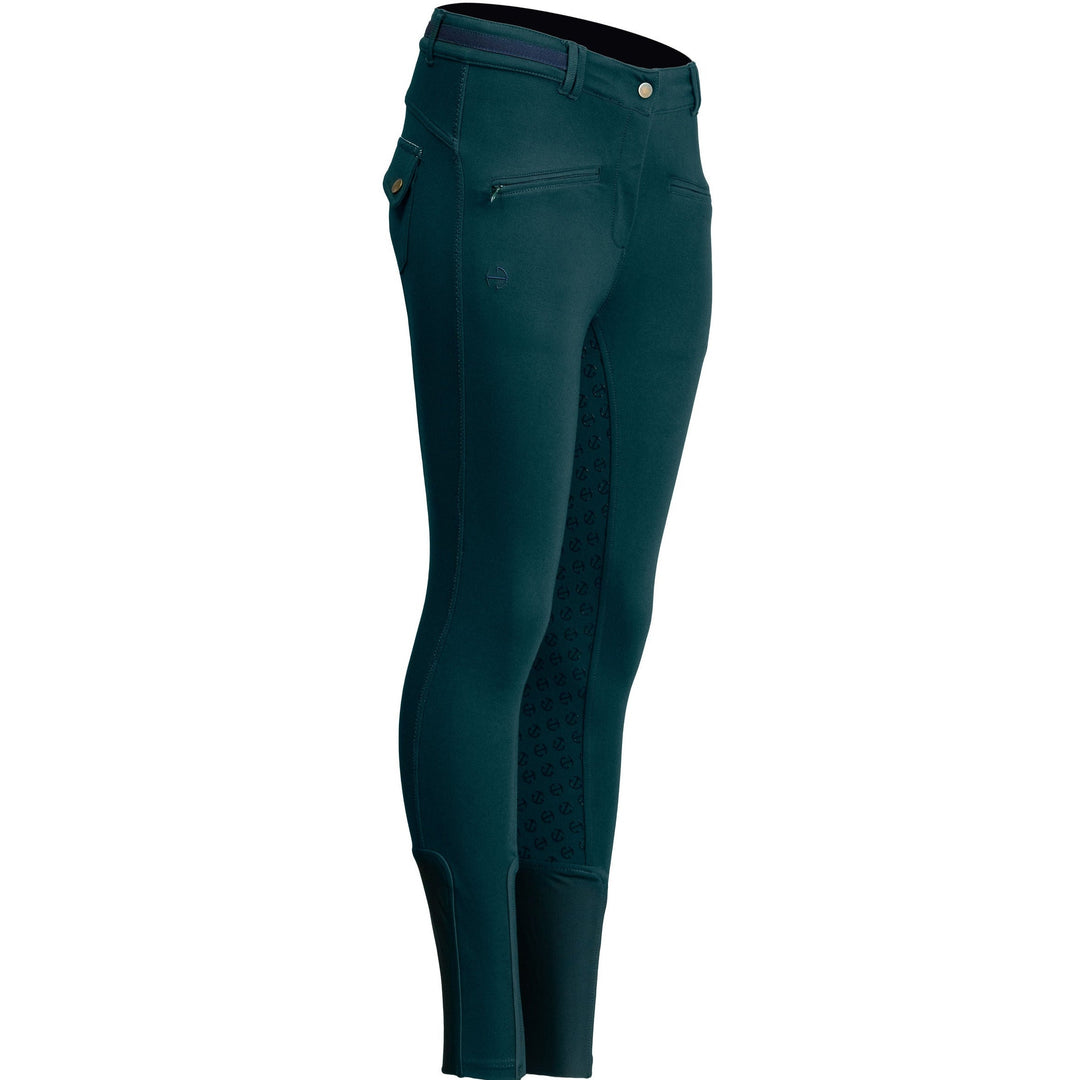 Kimberly Full Seat Breeches - Emerald Green Halter Ego®