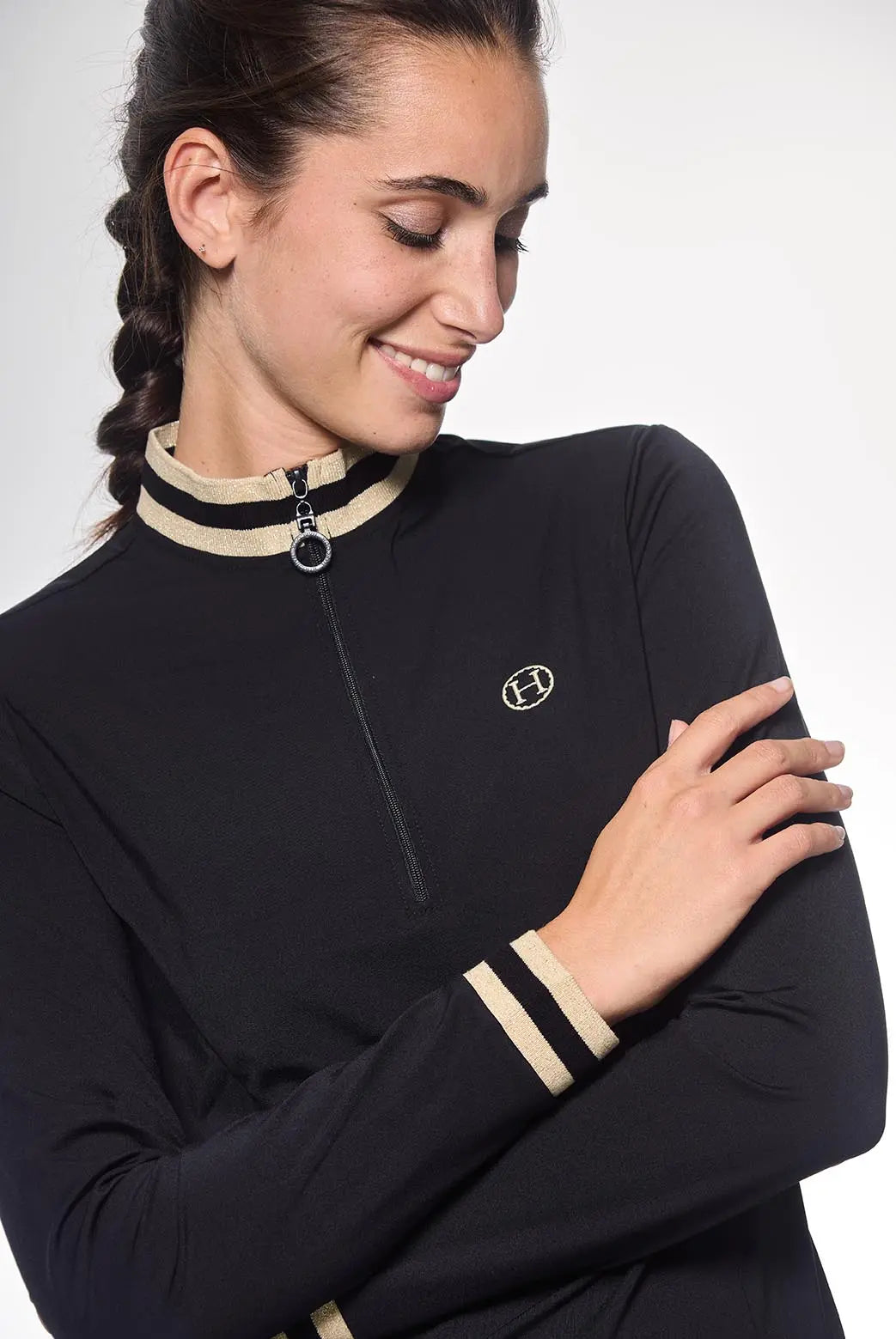 Alpha Quarter Zip Riding Shirt – Neon Spur