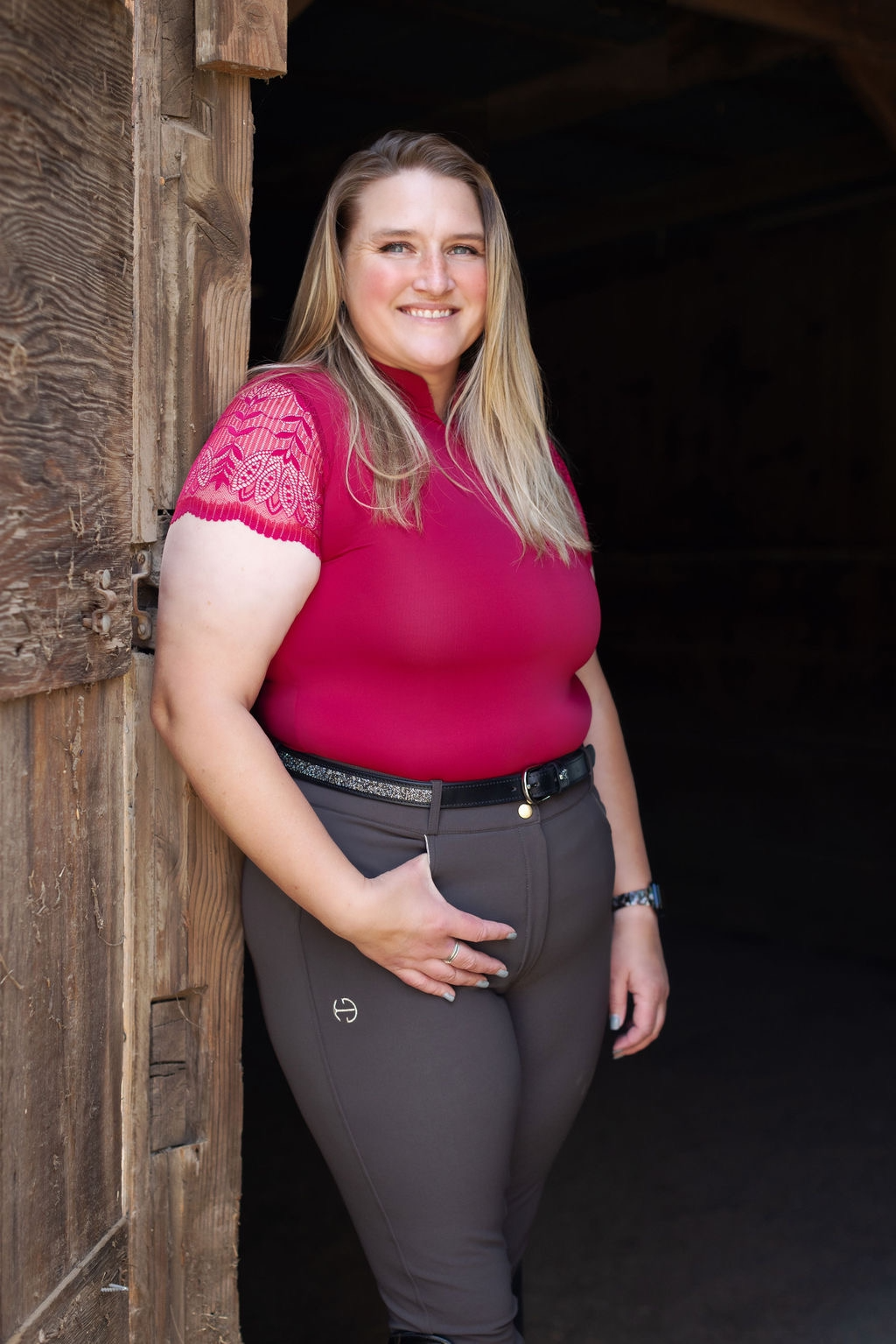 Halter Ego Evolution Knee Patch Breeches - Demitasse