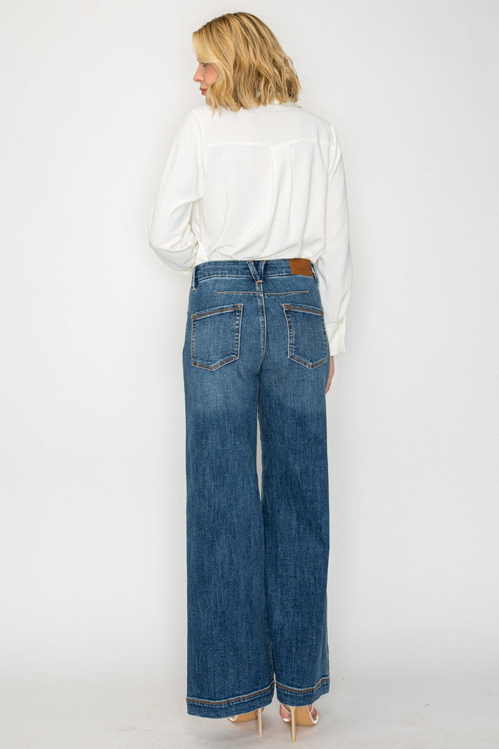 Relaxed High Rise Palazzo Jeans Artemis Vintage