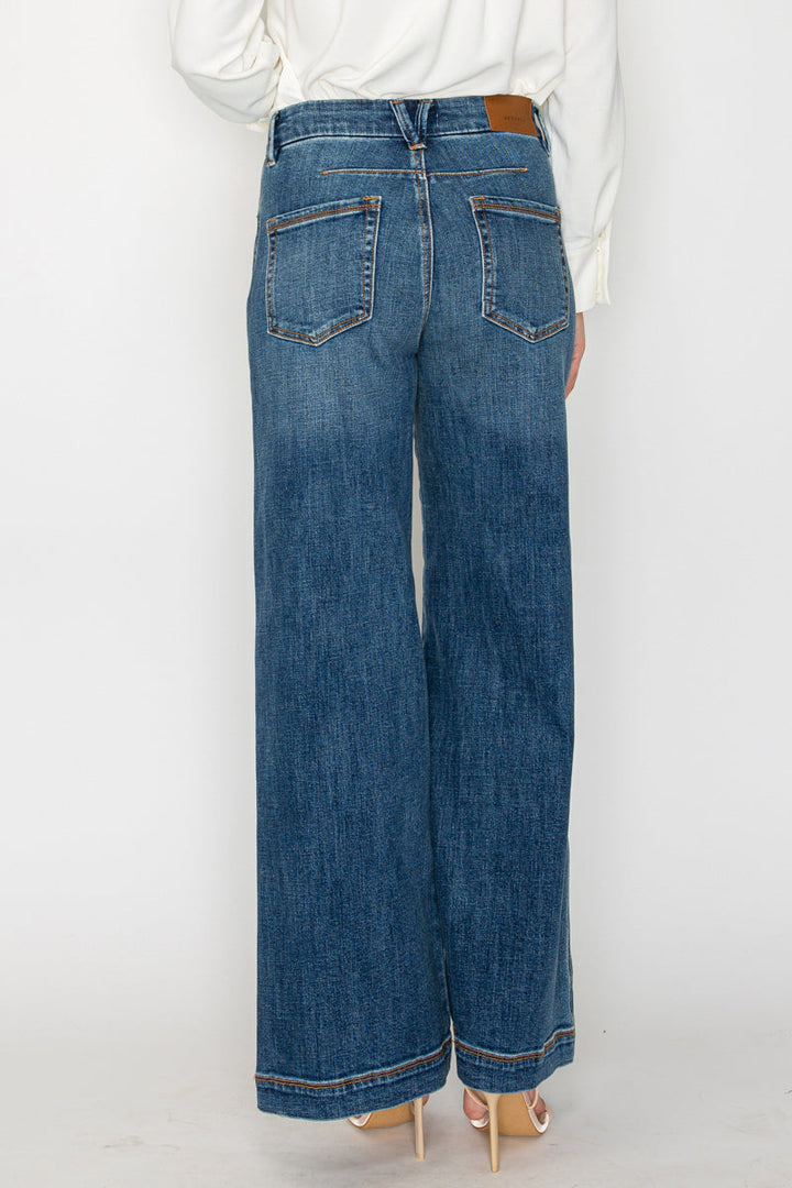 Relaxed High Rise Palazzo Jeans Artemis Vintage