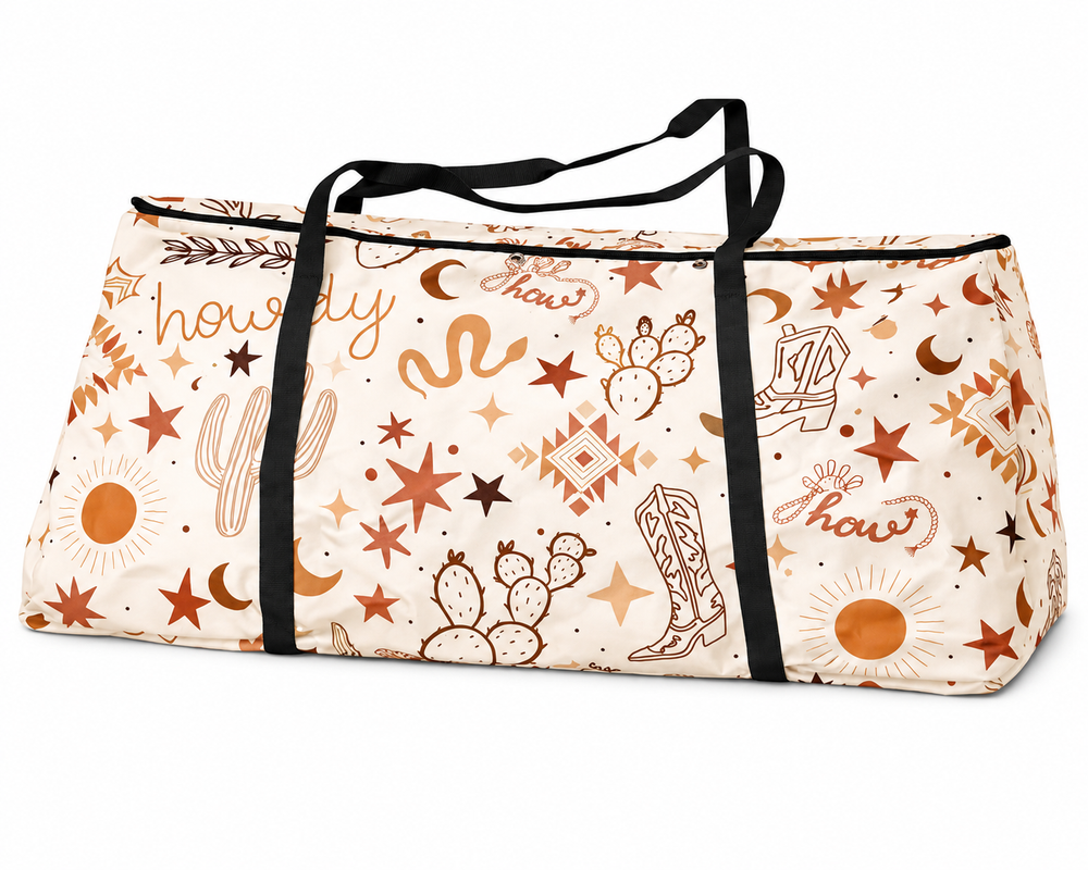 Yeehaw Howdy Hay Storage Bag Neon Spur