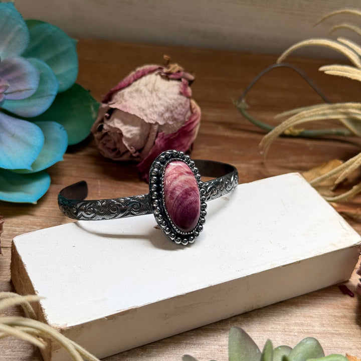 MJ Purple Spiny Shell Sterling Silver Cuff The Bijoux FAB Jewelry