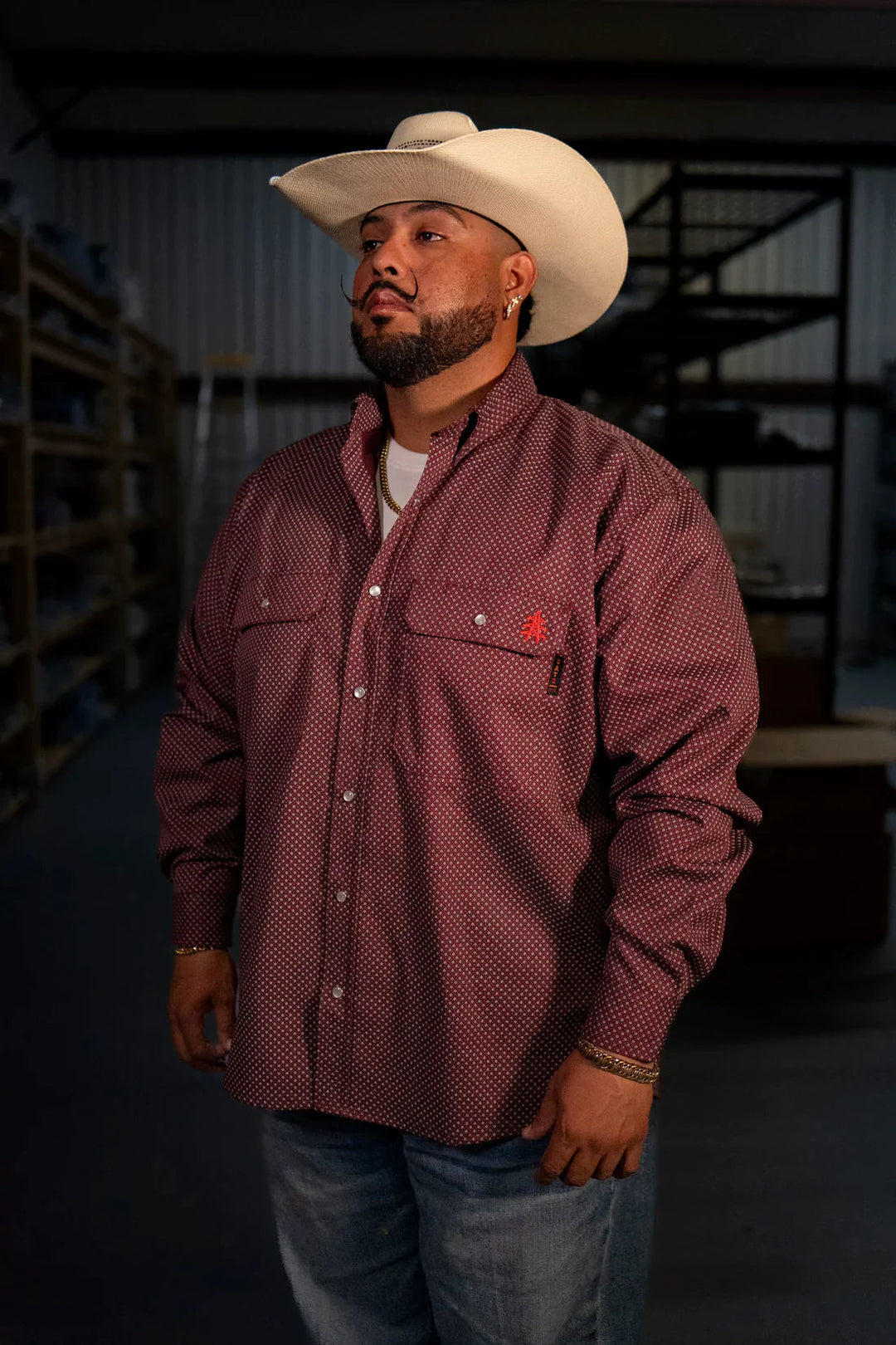FR Pearl Snap Work Shirt - Rustline Static FR