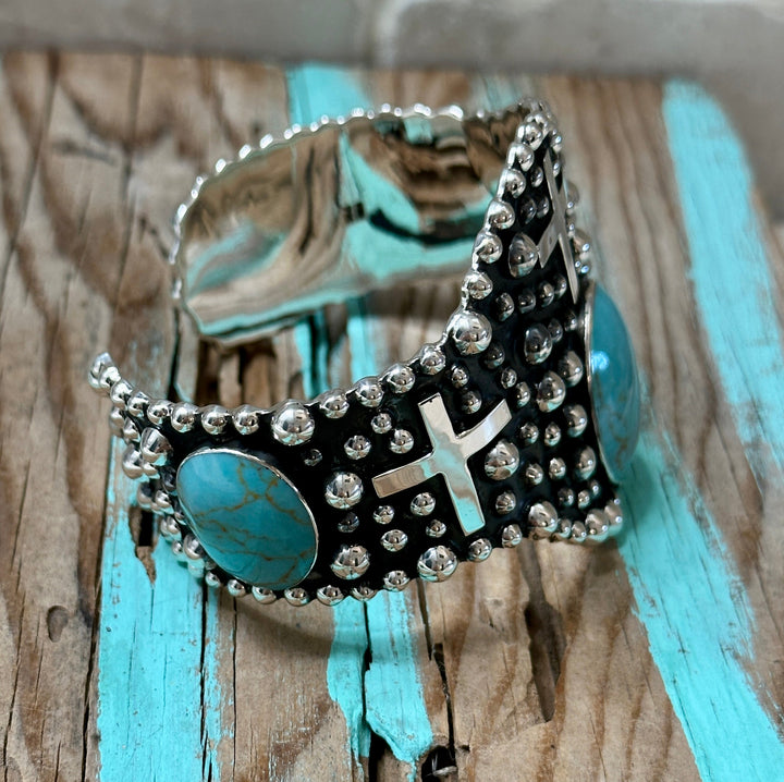 Las Cruces Cuff Sterling Silver Bracelet