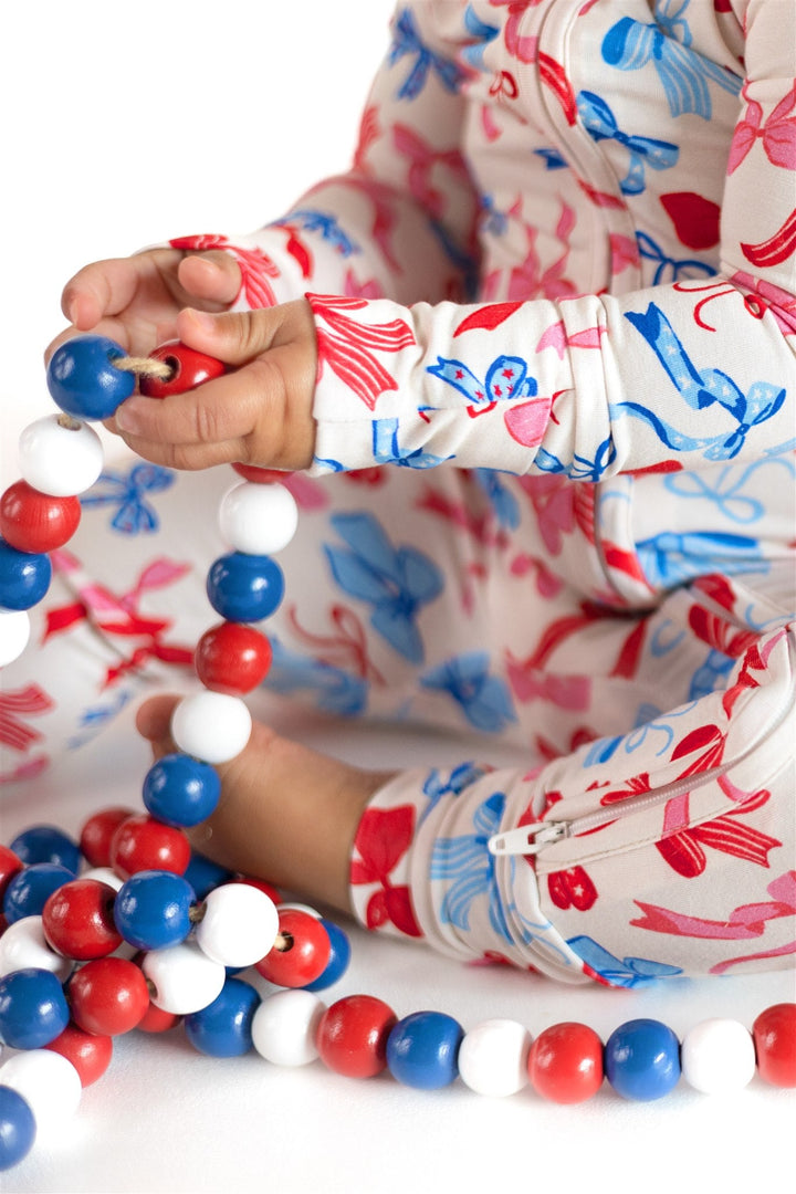 Red, White, & Blue Patriotic Bows Zippy