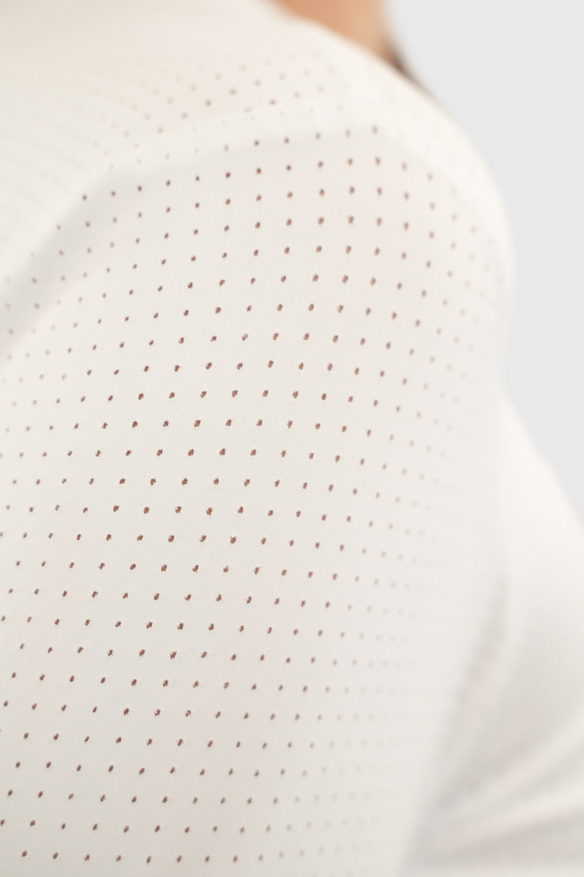 Harcour Bluvea Women's Perforated Long Sleeve Crew Neck