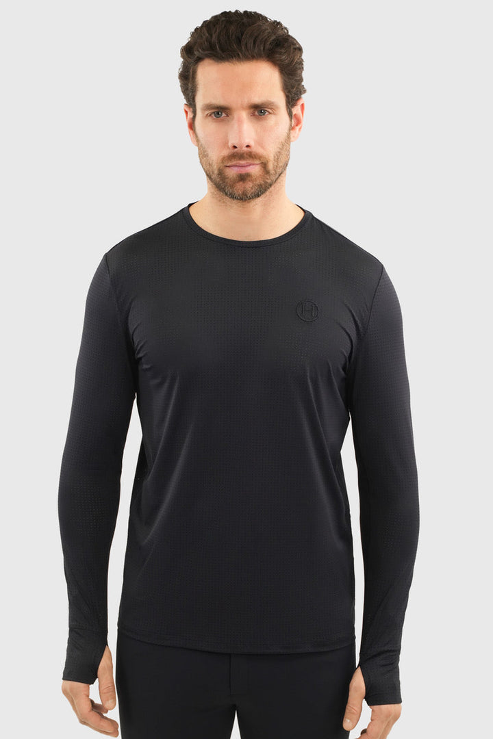 Harcour Bluveo Mens Long Sleeve Crew Neck Shirt